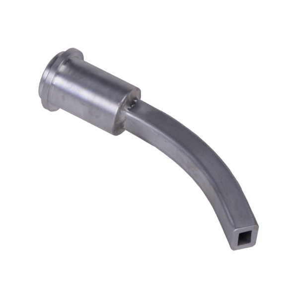 Short aluminum blast nozzle 45 degree